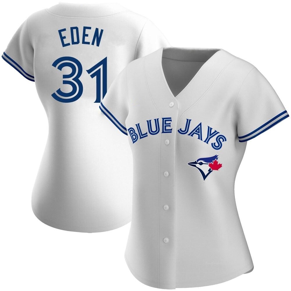 Cam Eden Women's Nike White Toronto Blue Jays Home Replica Custom Jersey Size: Medium
