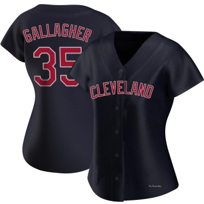 Women's Cam Gallagher Cleveland Guardians Authentic Navy Alternate Jersey