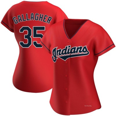 Women's Cam Gallagher Cleveland Guardians Authentic Red Alternate Jersey