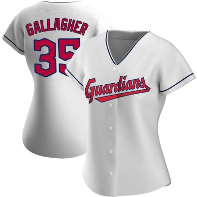 Women's Cam Gallagher Cleveland Guardians Authentic White Home Jersey