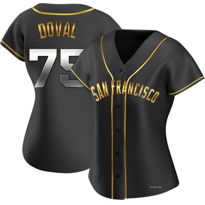 Women's Camilo Doval San Francisco Giants Replica Black Golden Alternate Jersey