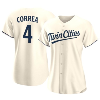 Women's Carlos Correa Minnesota Twins Authentic Cream Alternate Jersey