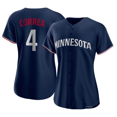 Women's Carlos Correa Minnesota Twins Authentic Navy Alternate Jersey