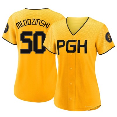 Women's Carmen Mlodzinski Pittsburgh Pirates Authentic Gold 2023 City Connect Jersey