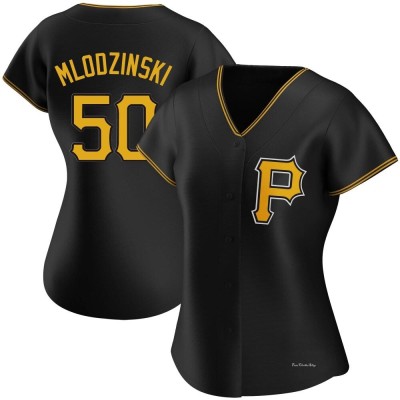 Women's Carmen Mlodzinski Pittsburgh Pirates Replica Black Alternate Jersey