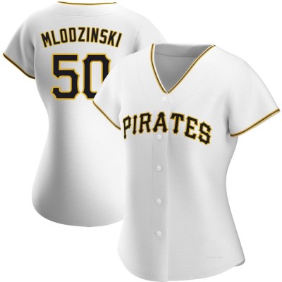 Women's Carmen Mlodzinski Pittsburgh Pirates Replica White Home Jersey