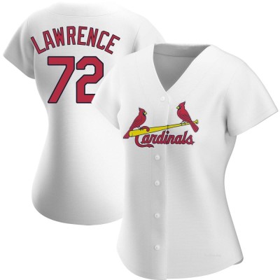 Women's Casey Lawrence St. Louis Cardinals Authentic White Home Jersey