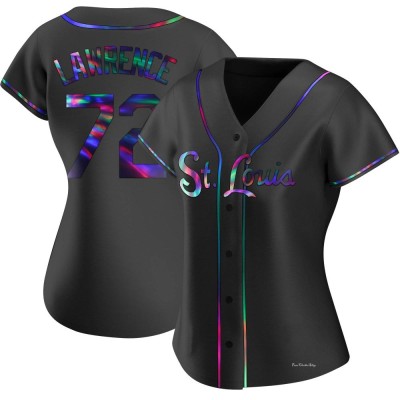 Women's Casey Lawrence St. Louis Cardinals Replica Black Holographic Alternate Jersey