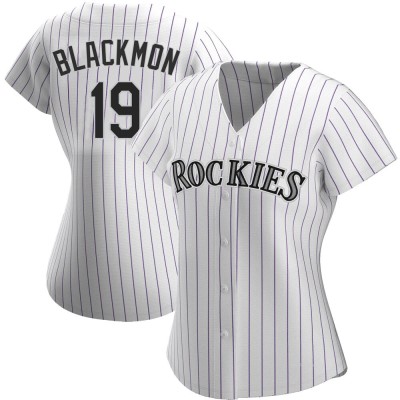 Women's Charlie Blackmon Colorado Rockies Authentic White Home Jersey