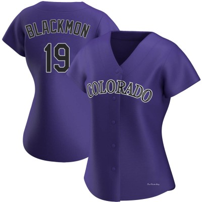 Women's Charlie Blackmon Colorado Rockies Replica Purple Alternate Jersey