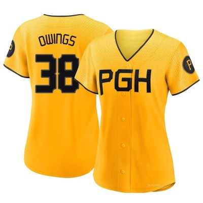 Women's Chris Owings Pittsburgh Pirates Replica Gold 2023 City Connect Jersey