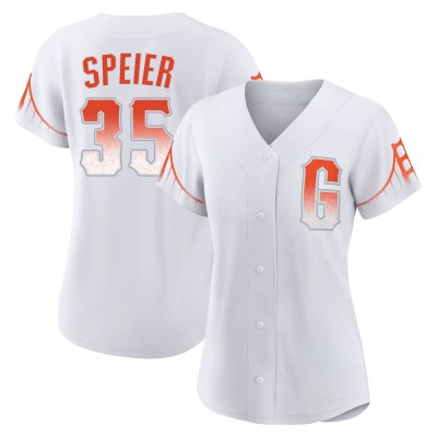 Women's Chris Speier San Francisco Giants Authentic White 2021 City Connect Jersey