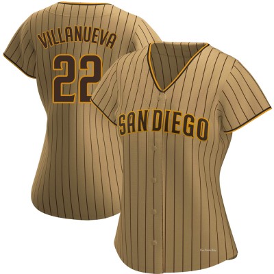 Women's Christian Villanueva San Diego Padres Authentic Tan/Brown Alternate Jersey