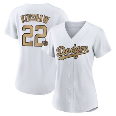 Women's Clayton Kershaw Los Angeles Dodgers Game White Replica 2022 All-Star Jersey