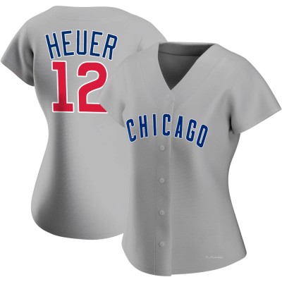 Women's Codi Heuer Chicago Cubs Authentic Gray Road Jersey