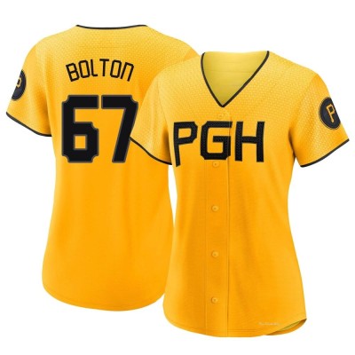 Women's Cody Bolton Pittsburgh Pirates Authentic Gold 2023 City Connect Jersey