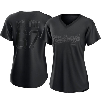 Women's Cody Bolton Pittsburgh Pirates Replica Black Pitch Fashion Jersey