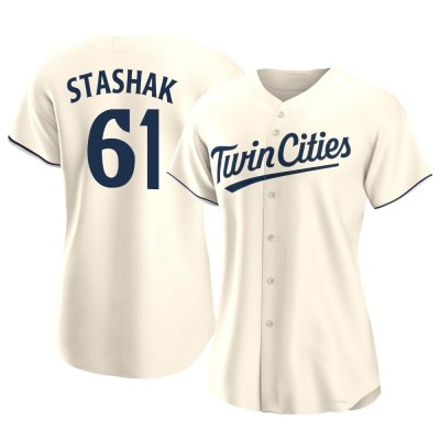 Women's Cody Stashak Minnesota Twins Authentic Cream Alternate Jersey