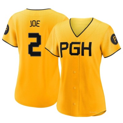 Women's Connor Joe Pittsburgh Pirates Authentic Gold 2023 City Connect Jersey