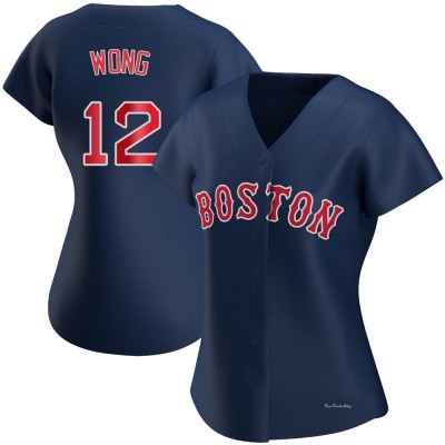 Women's Connor Wong Boston Red Sox Authentic Navy Alternate Jersey