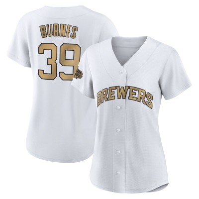 Women's Corbin Burnes Milwaukee Brewers Game White Authentic 2022 All-Star Jersey