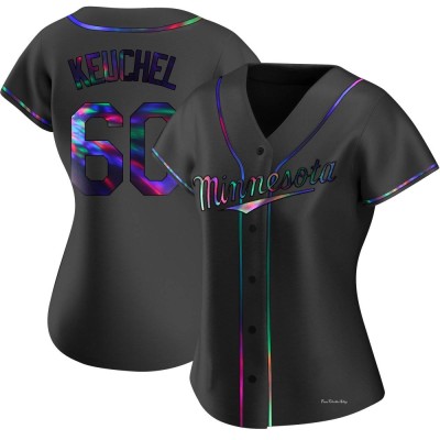 Women's Dallas Keuchel Minnesota Twins Replica Black Holographic Alternate Jersey