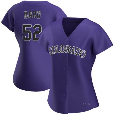 Women's Daniel Bard Colorado Rockies Authentic Purple Alternate Jersey