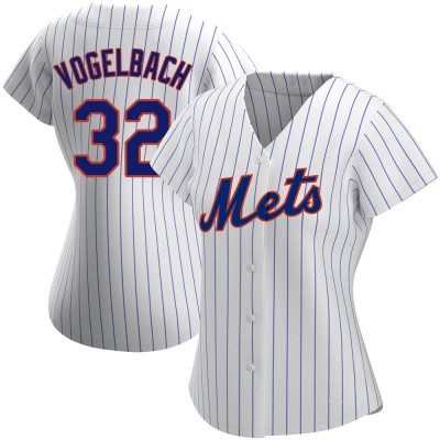 Women's Daniel Vogelbach New York Mets Authentic White Home Jersey