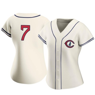 Women's Dansby Swanson Chicago Cubs Authentic Cream 2022 Field Of Dreams Jersey