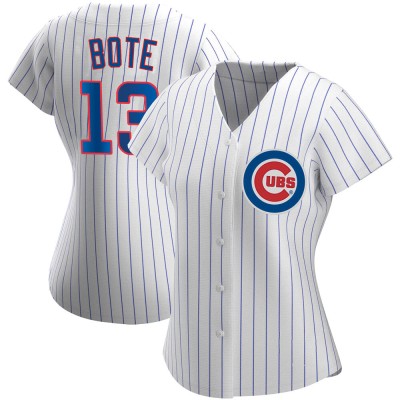 Women's David Bote Chicago Cubs Authentic White Home Jersey