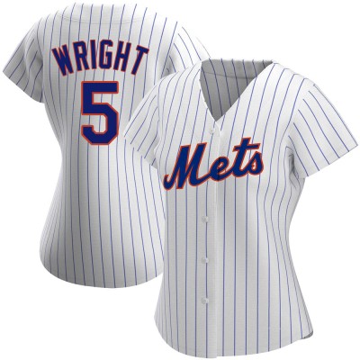 Women's David Wright New York Mets Authentic White Home Jersey