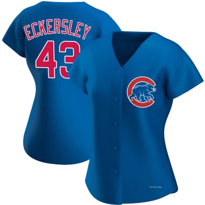 Women's Dennis Eckersley Chicago Cubs Authentic Royal Alternate Jersey