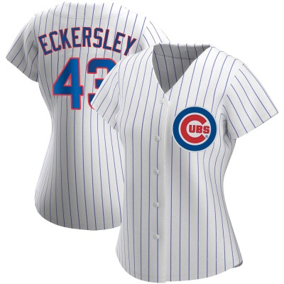 Women's Dennis Eckersley Chicago Cubs Authentic White Home Jersey