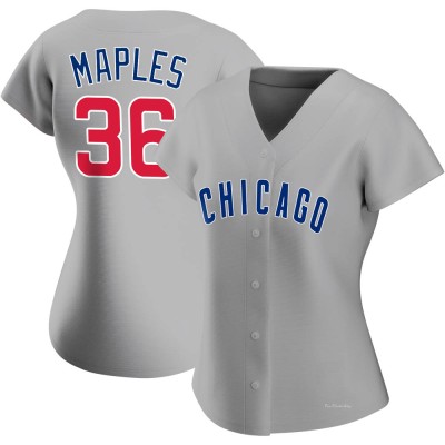 Women's Dillon Maples Chicago Cubs Authentic Gray Road Jersey