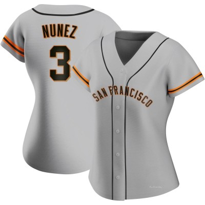 Women's Dom Nunez San Francisco Giants Authentic Gray Road Jersey