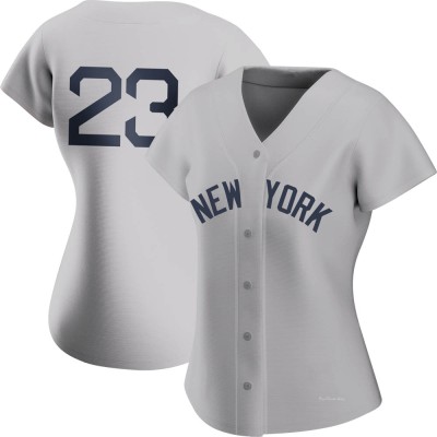 Women's Don Mattingly New York Yankees Authentic Gray 2021 Field of Dreams Jersey