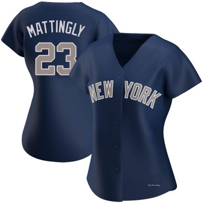 Women's Don Mattingly New York Yankees Authentic Navy Alternate Jersey