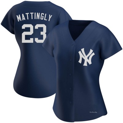 Women's Don Mattingly New York Yankees Replica Navy Alternate Team Jersey