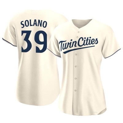 Women's Donovan Solano Minnesota Twins Authentic Cream Alternate Jersey