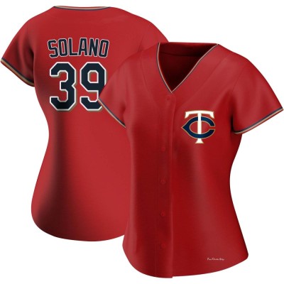 Women's Donovan Solano Minnesota Twins Authentic Red Alternate Jersey