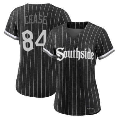 Women's Dylan Cease Chicago White Sox Replica Black 2021 City Connect Jersey