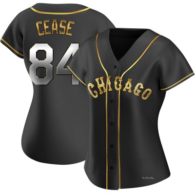 Women's Dylan Cease Chicago White Sox Replica Black Golden Alternate Jersey