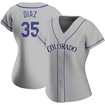 Women's Elias Diaz Colorado Rockies Authentic Gray Road Jersey