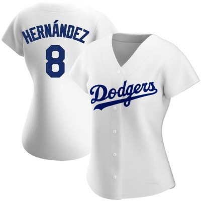 Women's Enrique Hernandez Los Angeles Dodgers Replica White Home Jersey