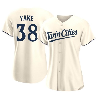 Women's Ernie Yake Minnesota Twins Authentic Cream Alternate Jersey