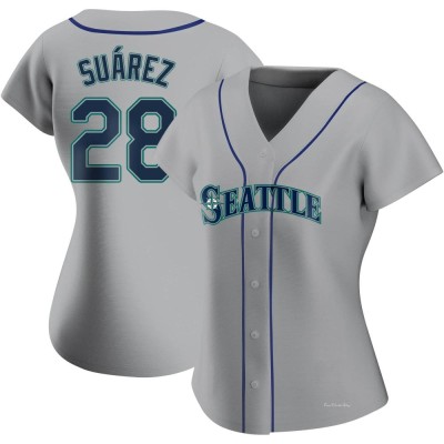 Women's Eugenio Suarez Seattle Mariners Authentic Gray Road Jersey