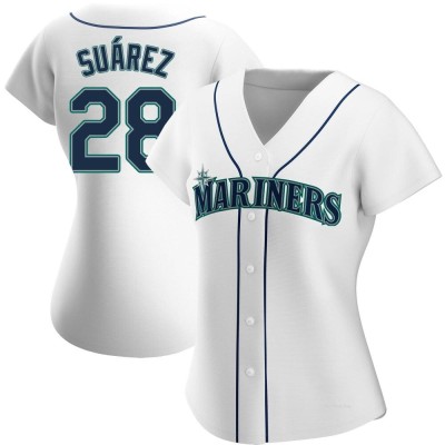 Women's Eugenio Suarez Seattle Mariners Authentic White Home Jersey