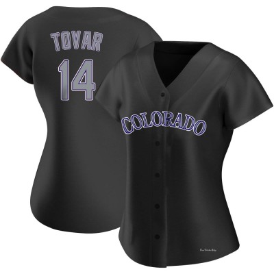 Women's Ezequiel Tovar Colorado Rockies Authentic Black Alternate Jersey