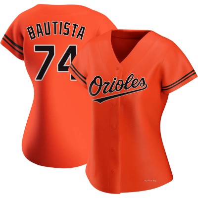 Women's Felix Bautista Baltimore Orioles Authentic Orange Alternate Jersey