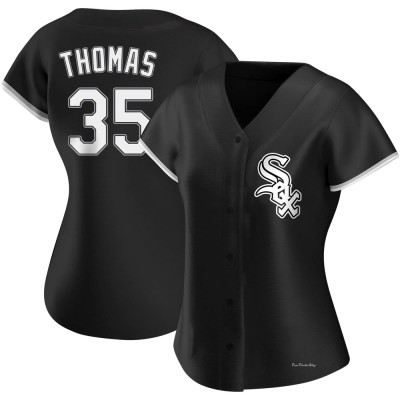 Women's Frank Thomas Chicago White Sox Authentic Black Alternate Jersey